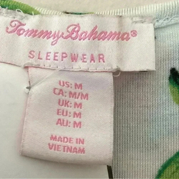 Tommy Bahama Sleepwear Nightgown Medium Tropical Racerback Tank Sleeveless - Picture 4 of 8